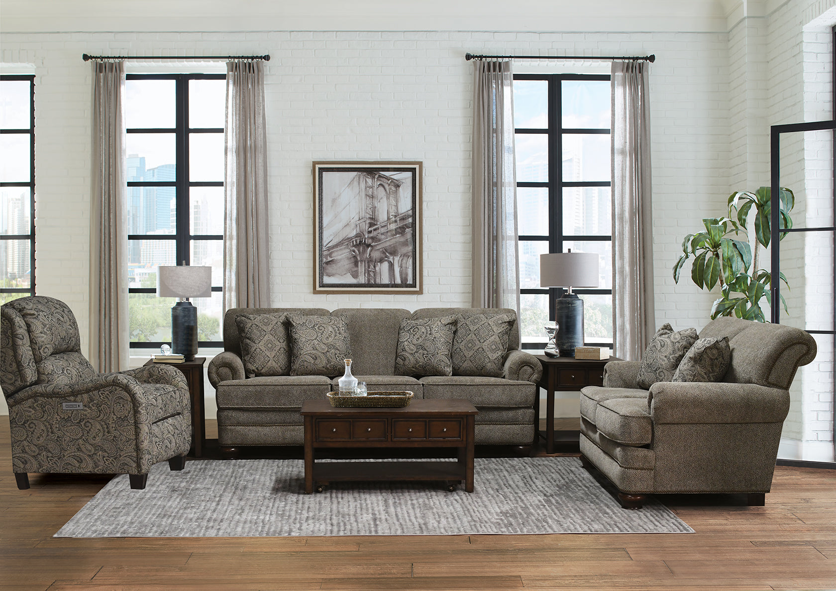 Reed Sofa with Nails