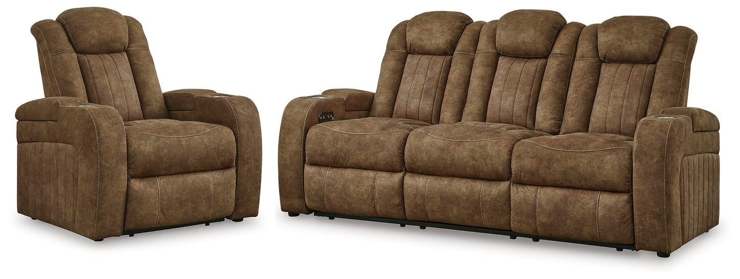 Wolfridge Power Reclining Sofa and Power Recliner — 2-Piece Signature Design by Ashley® Living Room