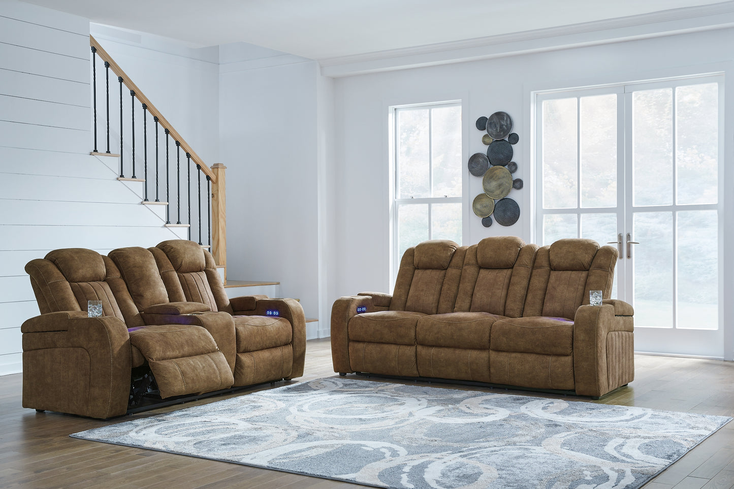 Wolfridge Power Reclining Sofa, Loveseat and Recliner