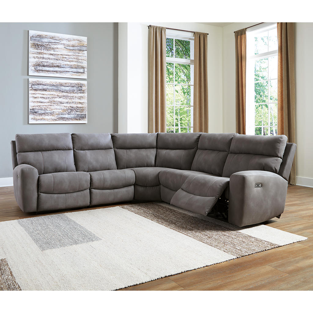 Next-Gen DuraPella 5-Piece Power Reclining Sectional Signature Design by Ashley® Living Room