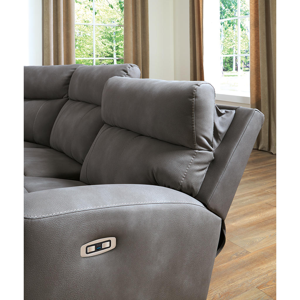 Next-Gen DuraPella 3-Piece Power Reclining Sectional Loveseat with Console Signature Design by Ashley® Living Room