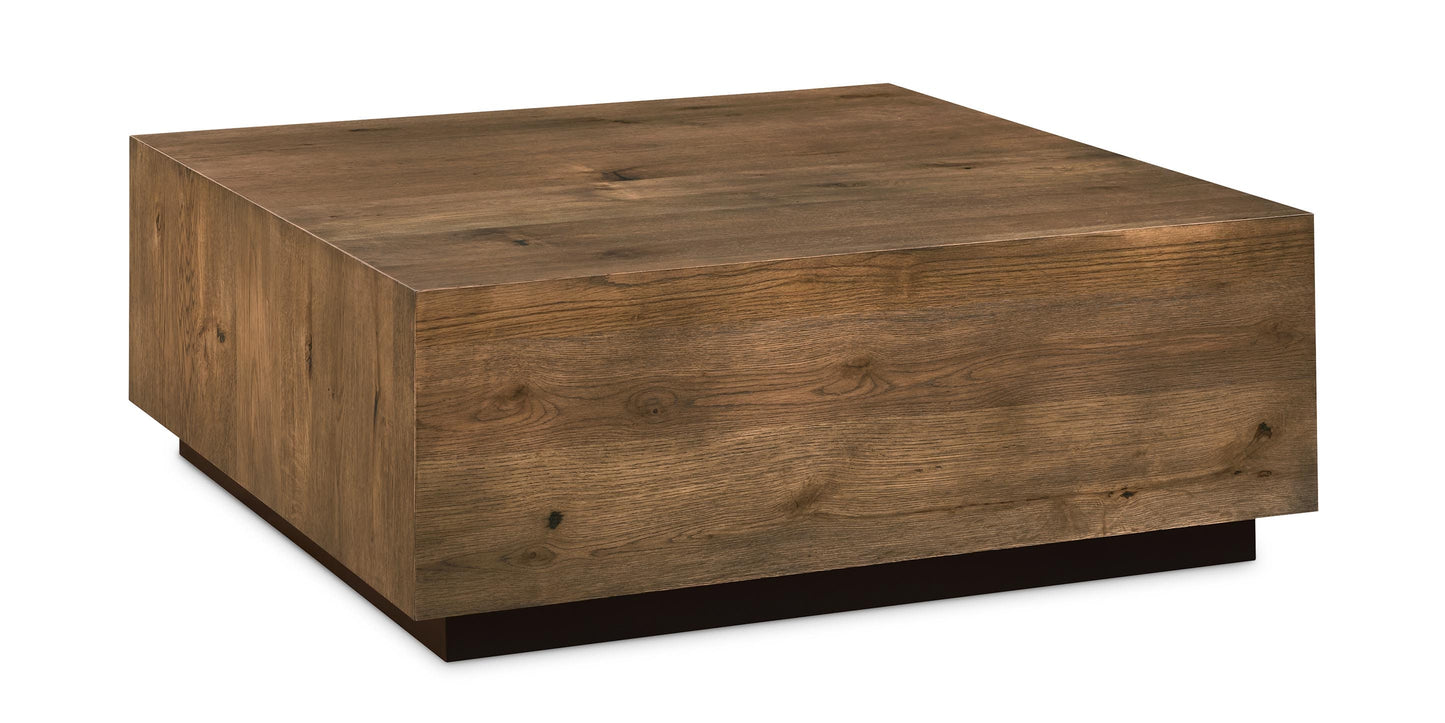 Bassett Cascade Oak Square Coffee Table — 42-Inch, Made in the USA Bassett Coffee Table