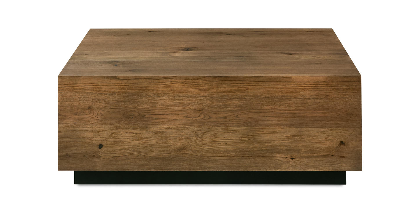 Bassett Cascade Oak Square Coffee Table — 42-Inch, Made in the USA Bassett Coffee Table