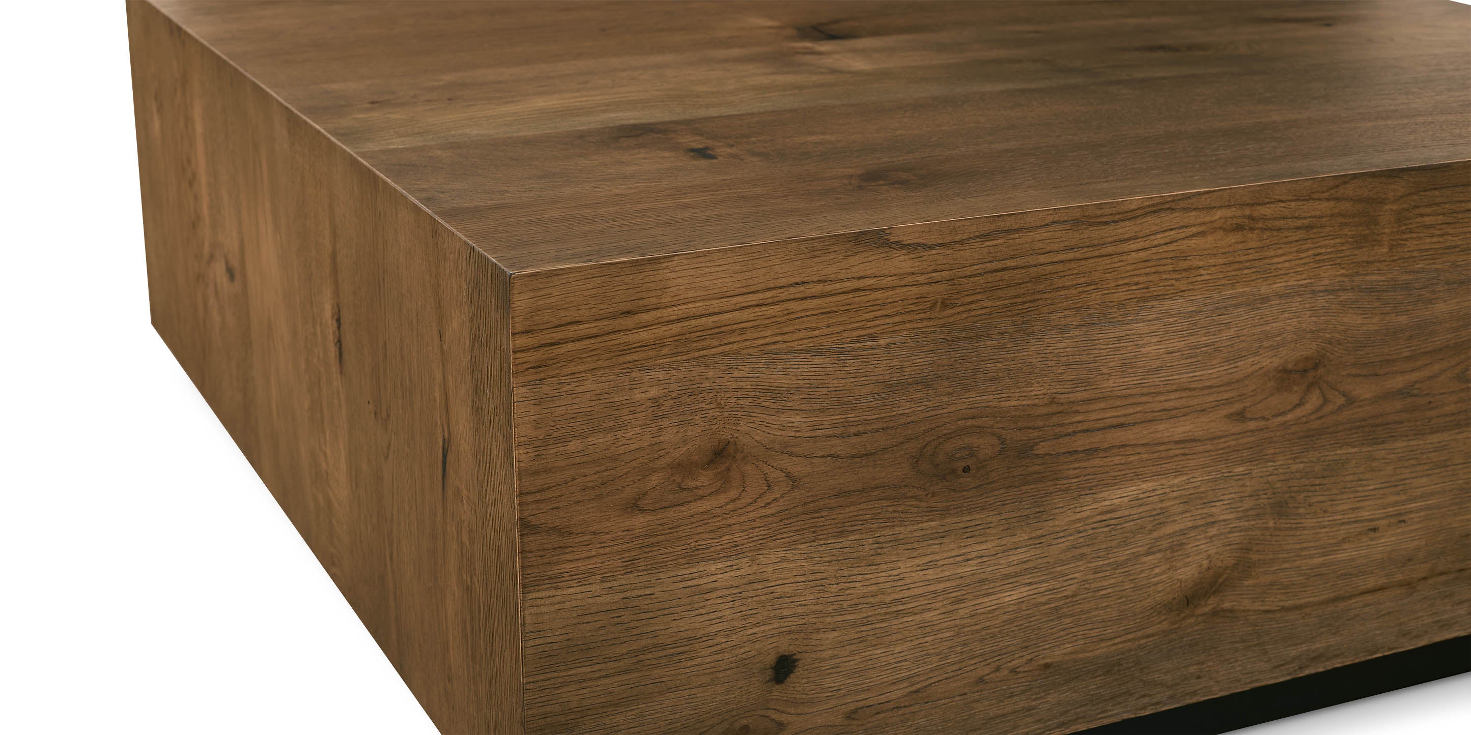 Bassett Cascade Oak Square Coffee Table — 42-Inch, Made in the USA Bassett Coffee Table