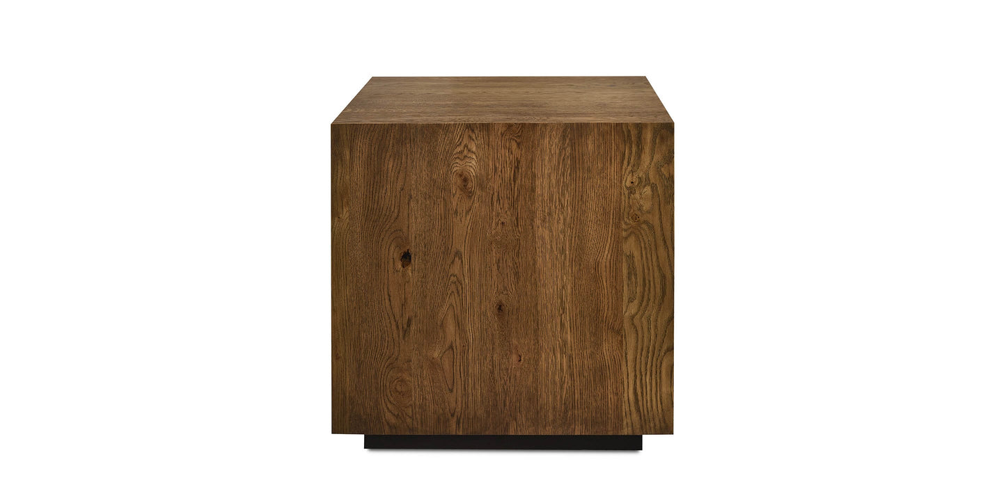 Bassett Cascade Oak Square End Table — Made to Order in the USA Bassett End Table