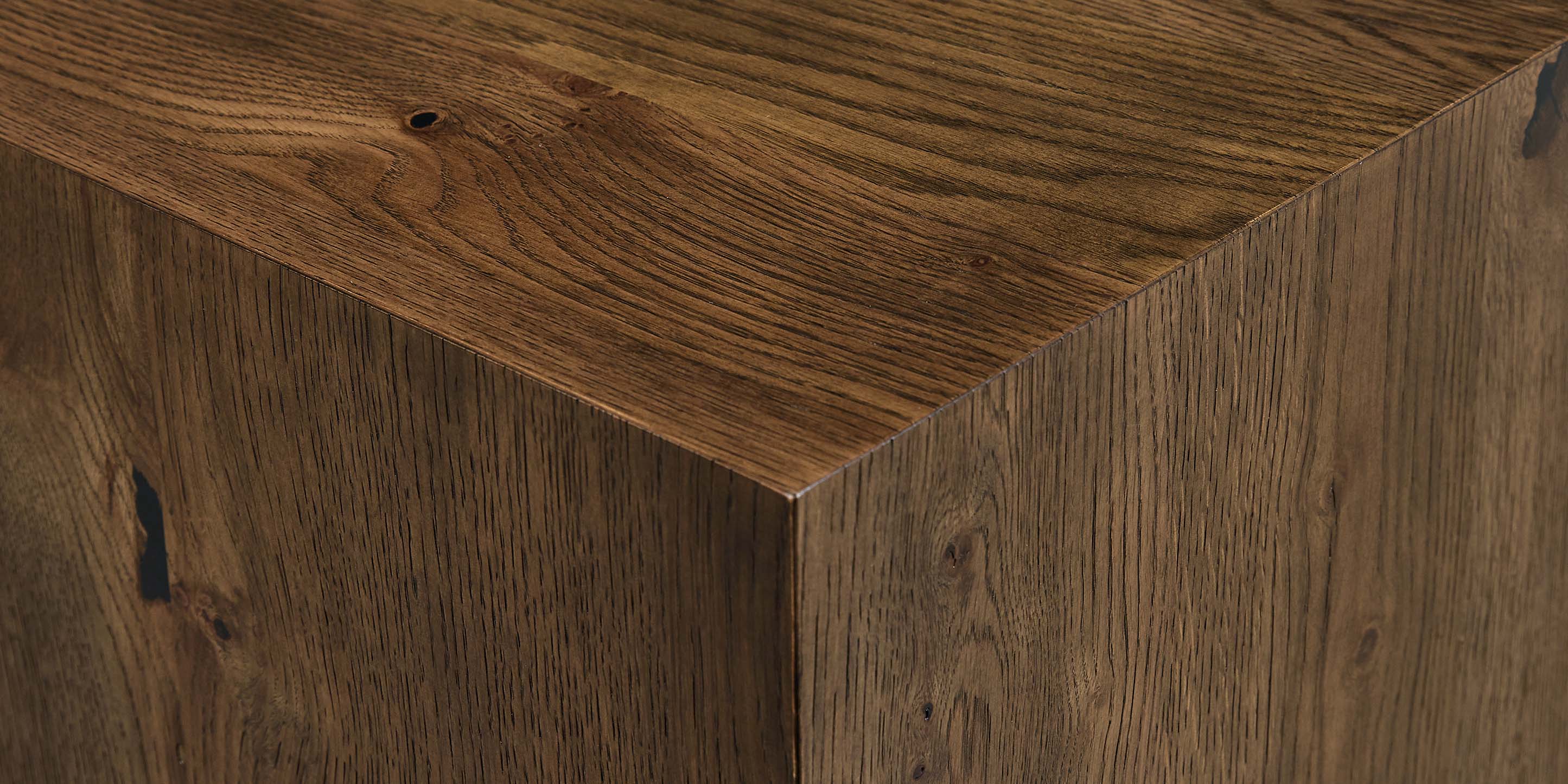 Bassett Cascade Oak Square End Table — Made to Order in the USA Bassett End Table