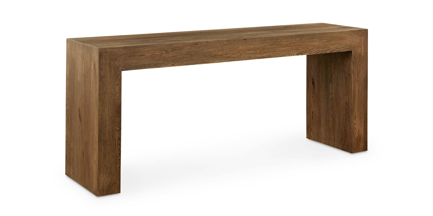 Bassett Cascade Oak Console Table — 70-Inch, Made in the USA Bassett Console Table