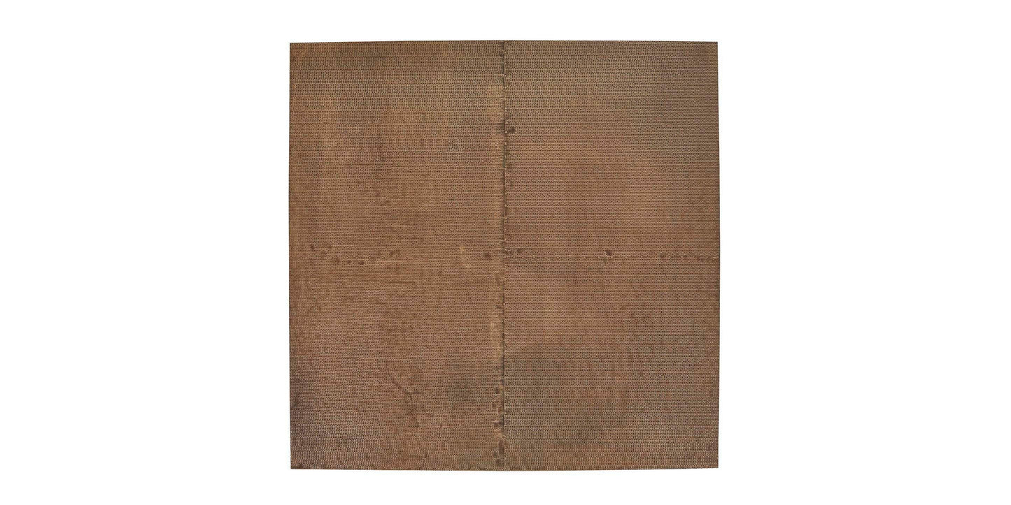 Bassett Vansant Lamp Table — Hand-Applied Brass Cladding Bassett End Table