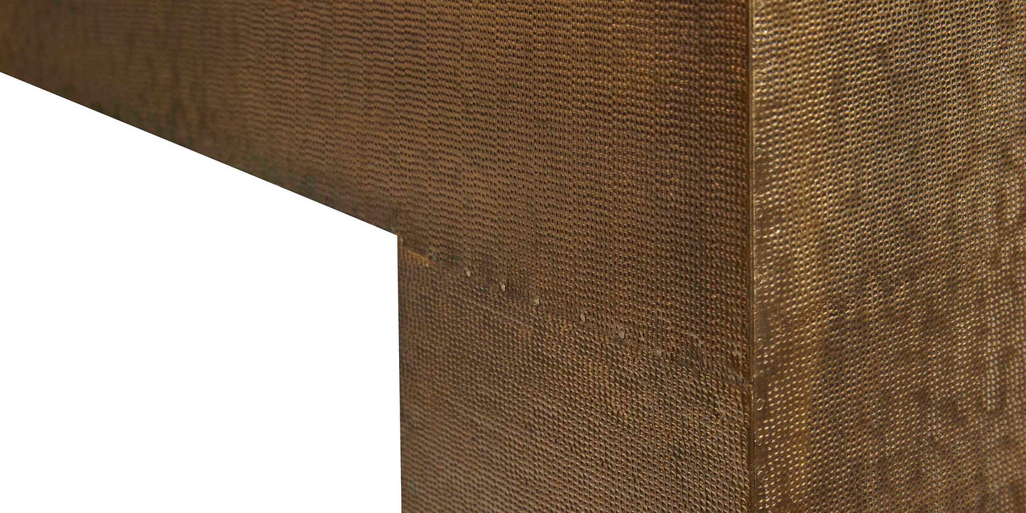 Bassett Vansant Console Table — Brass Cladding, 72 Inches Bassett Console Table