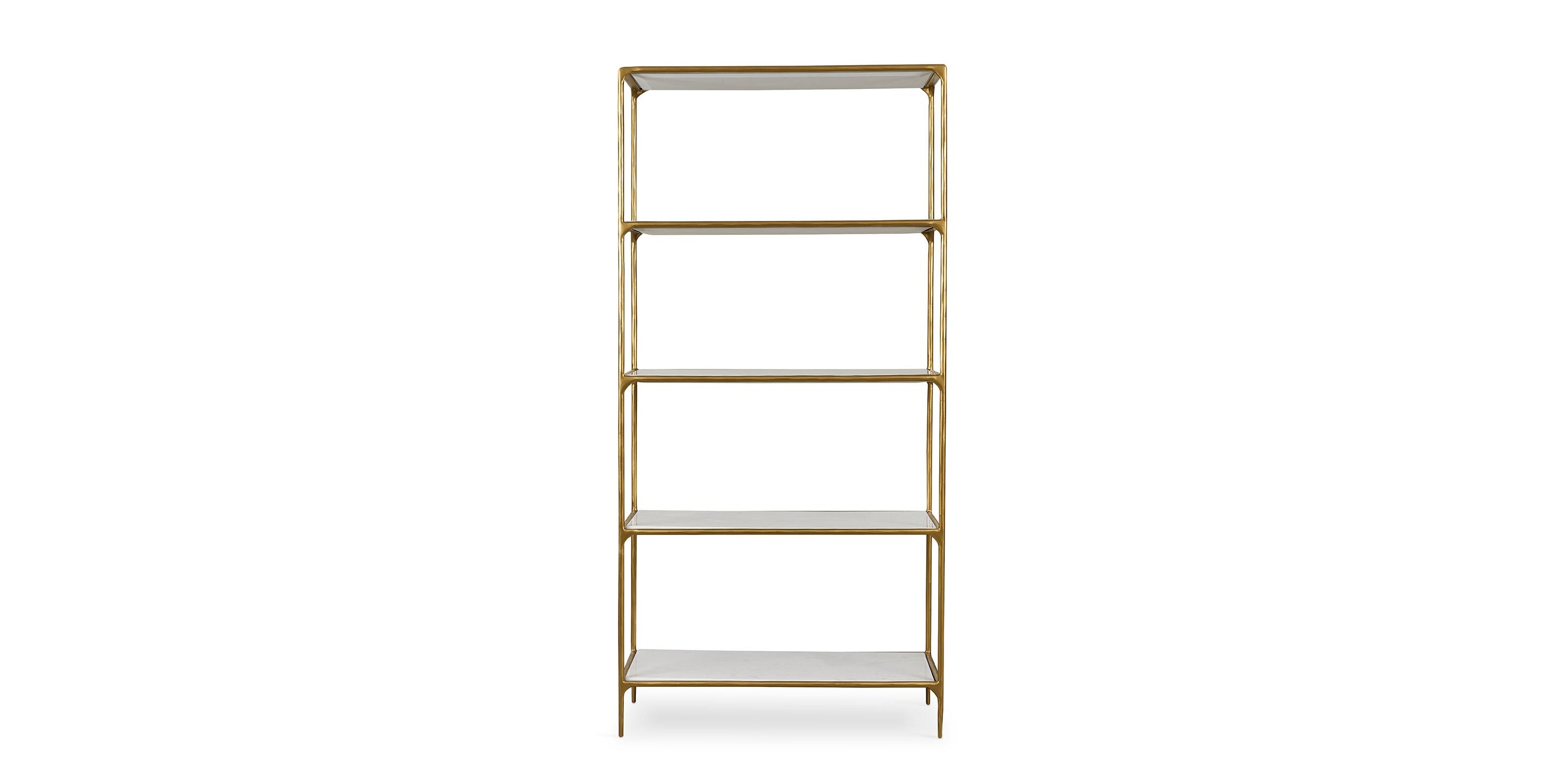 Bassett Keswick Etagere Stone Shelf Set — Five Shelves, Top Included