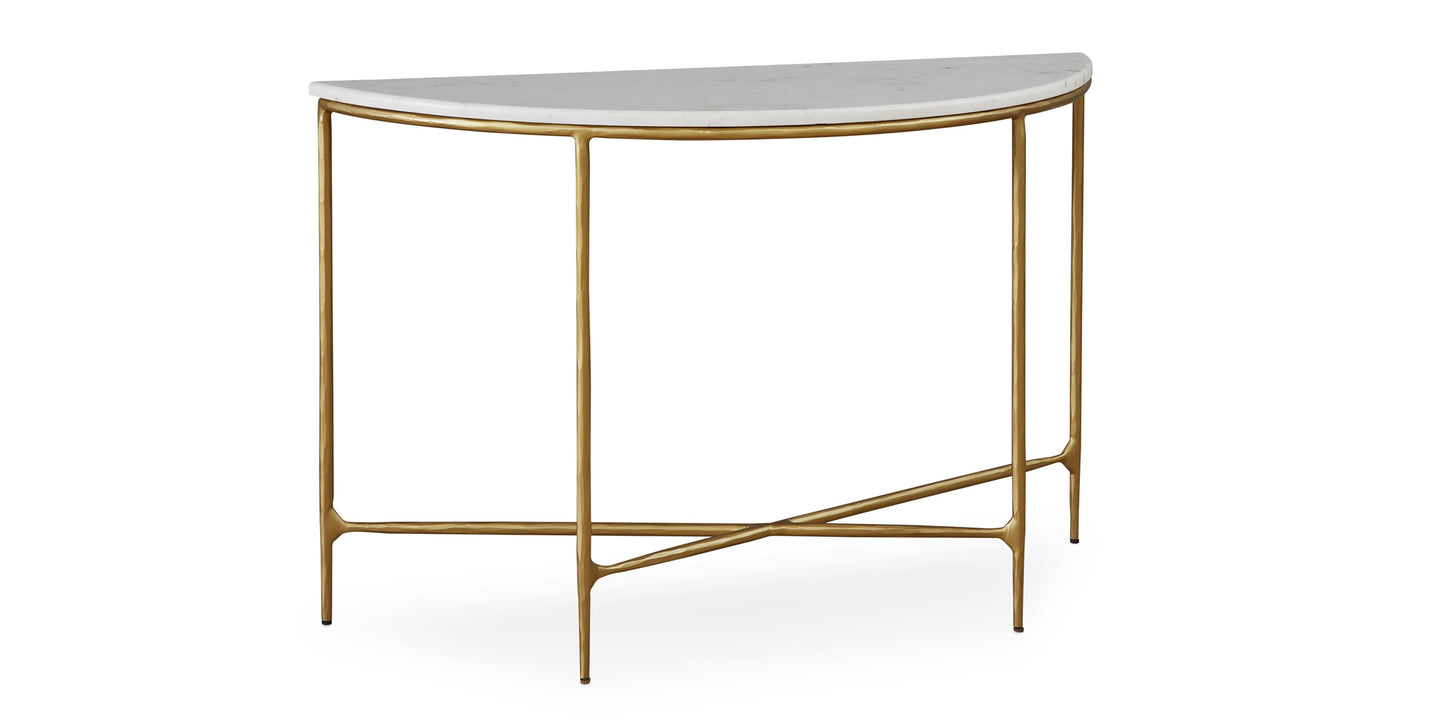 Keswick Demilune Console Table Bassett