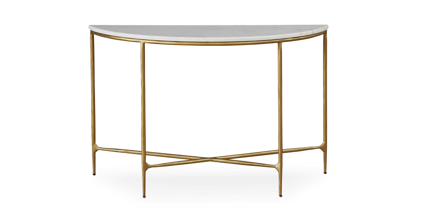 Keswick Demilune Console Table Bassett