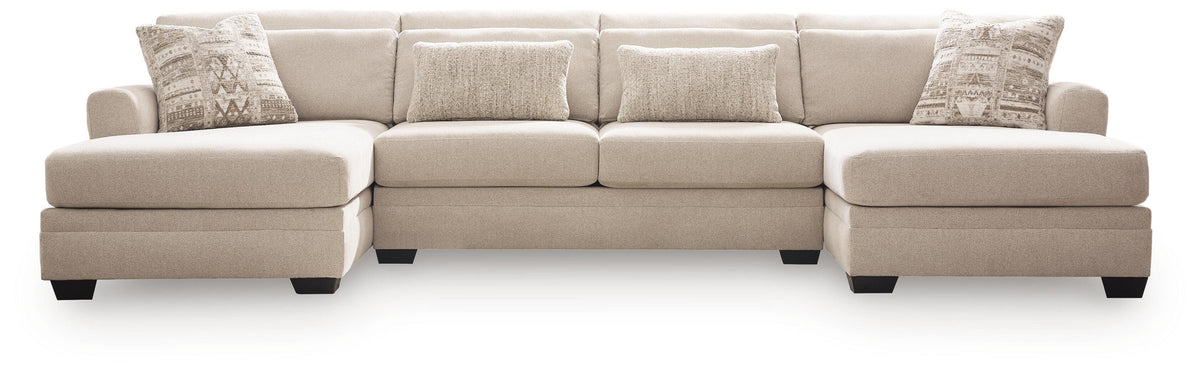 Mandi Point 3-Piece Double Chaise Sleeper Sectional