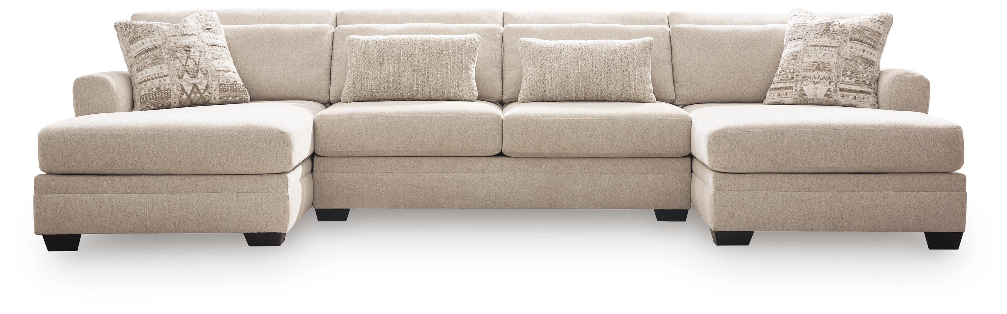 Mandi Point 3-Piece Double Chaise Sectional
