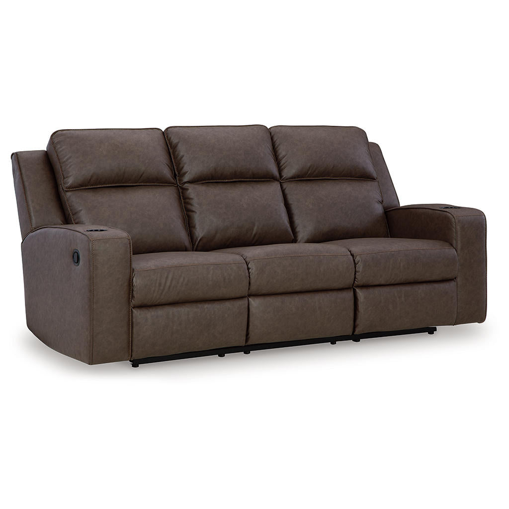 Lavenhorne Reclining Sofa with Drop Down Table Signature Design by Ashley® Living Room