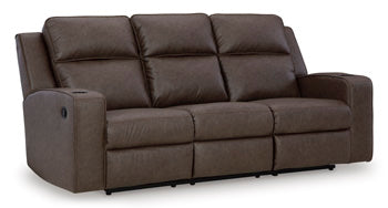 Lavenhorne Reclining Sofa with Drop Down Table Signature Design by Ashley® Living Room
