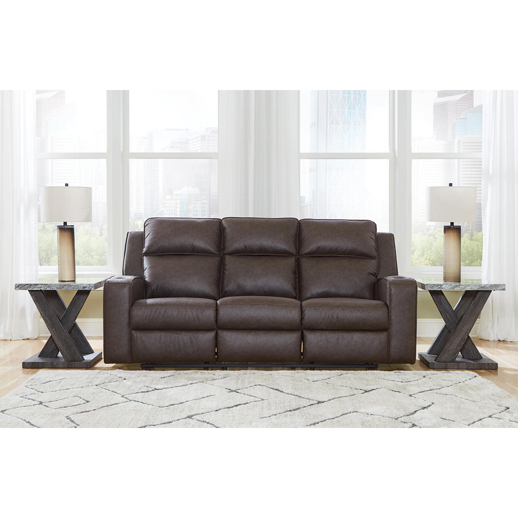 Lavenhorne Reclining Sofa with Drop Down Table Signature Design by Ashley® Living Room