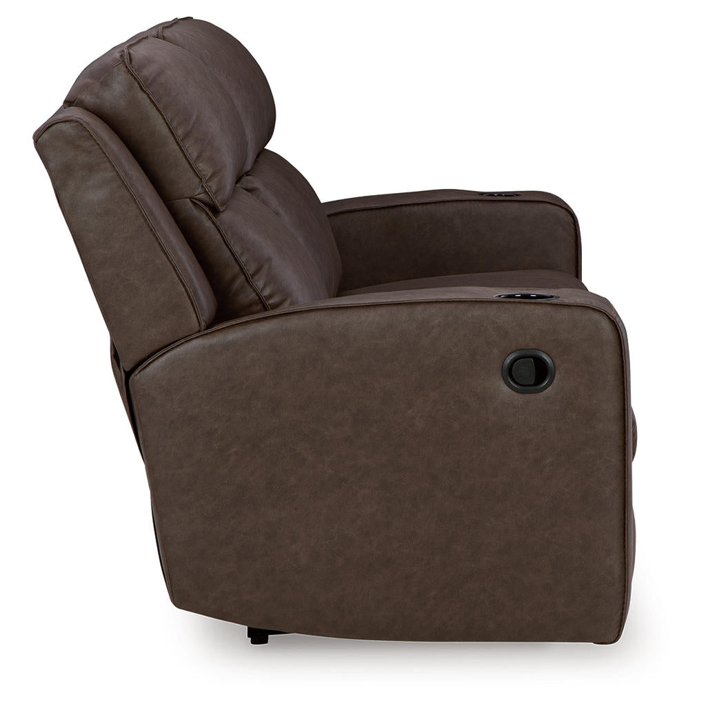 Lavenhorne Reclining Sofa with Drop Down Table Signature Design by Ashley® Living Room