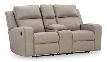 Lavenhorne Reclining Loveseat with Console — Pebble Signature Design by Ashley® Living Room