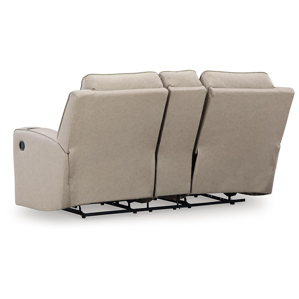Lavenhorne Reclining Loveseat with Console — Pebble Signature Design by Ashley® Living Room