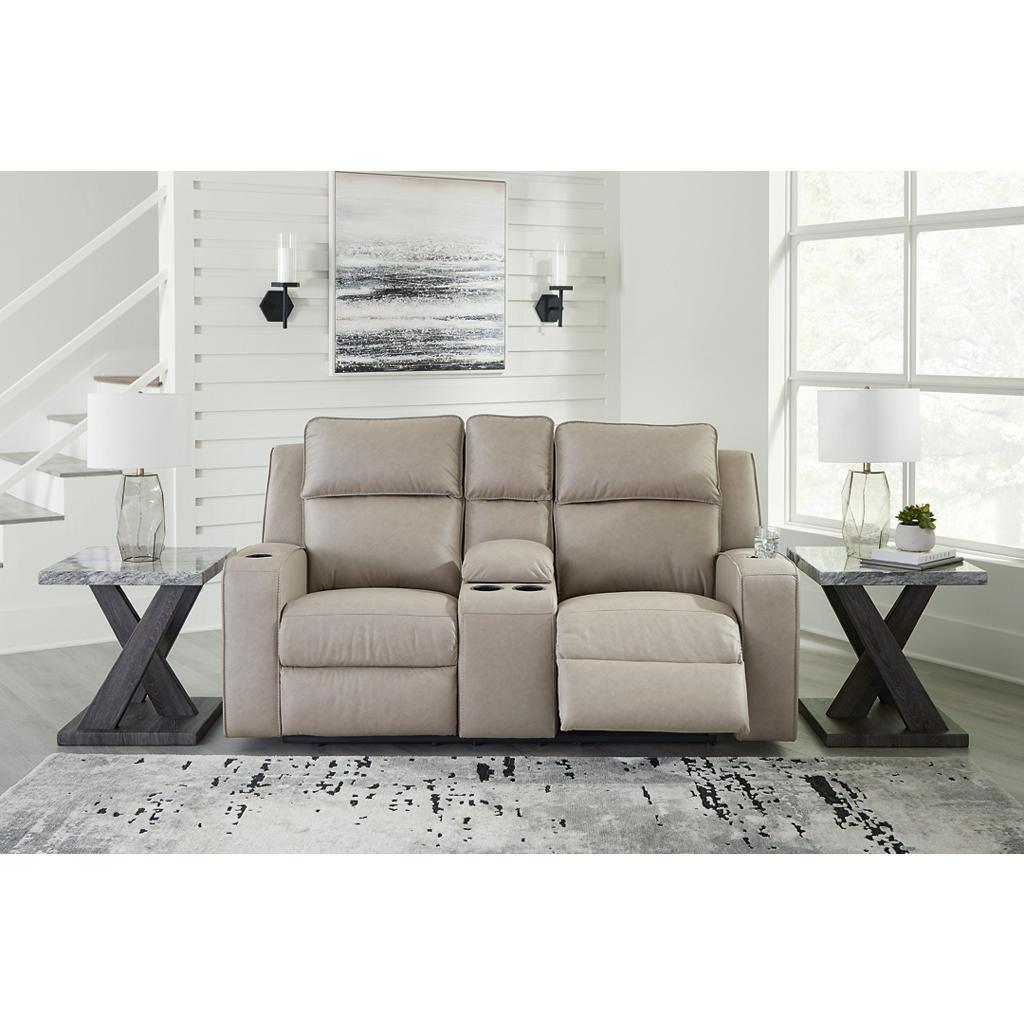 Lavenhorne Reclining Loveseat with Console — Pebble Signature Design by Ashley® Living Room