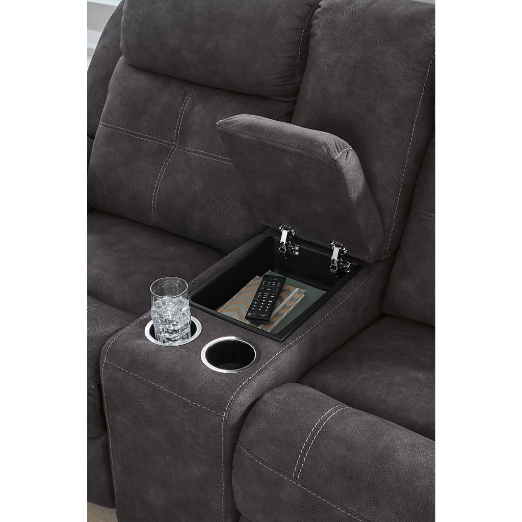 Brysonview Reclining Loveseat with Console Benchcraft® Living Room