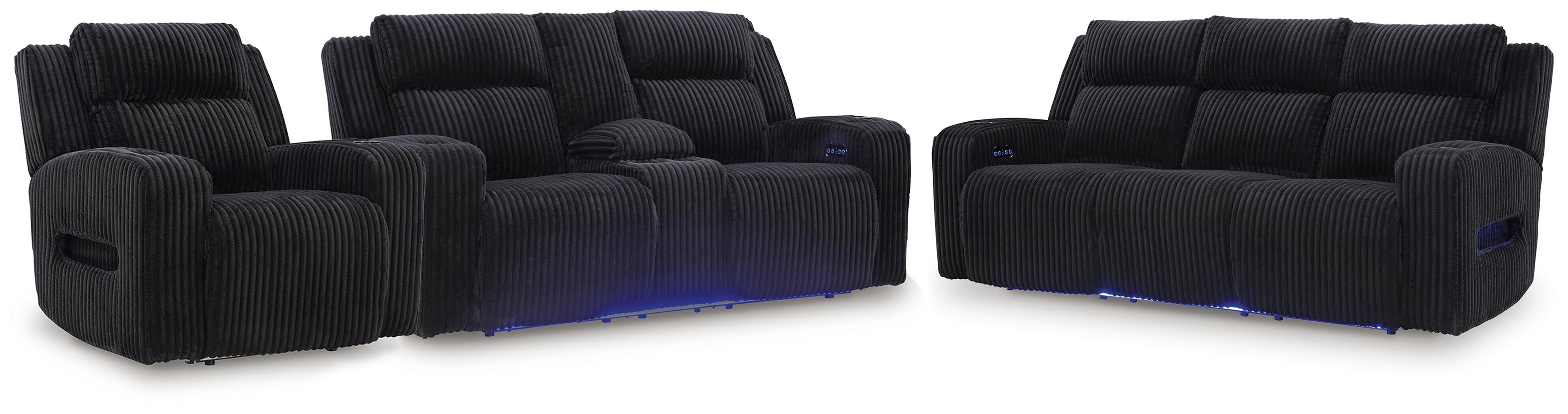 Belvarrow Power Reclining Sofa, Loveseat and Recliner