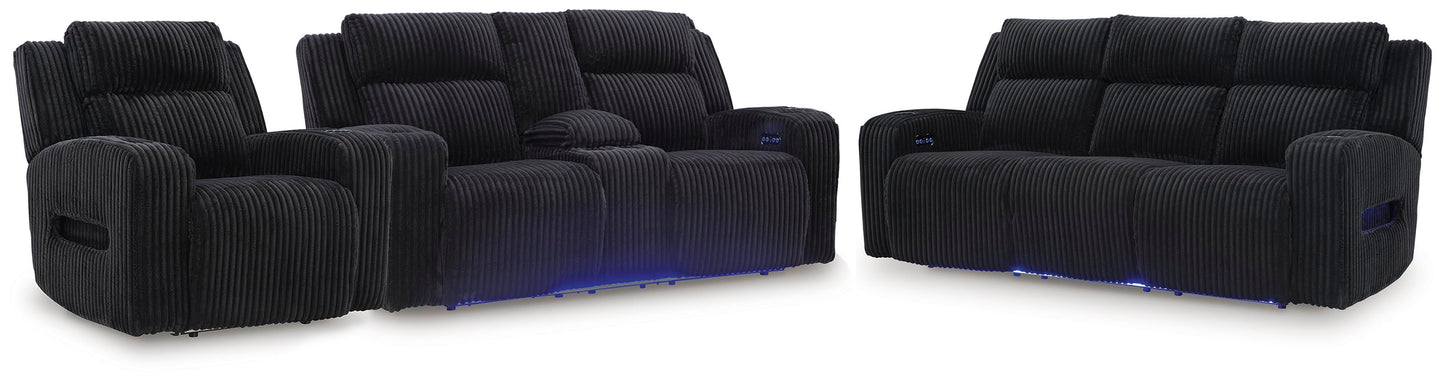 Belvarrow Power Reclining Sofa, Loveseat and Recliner