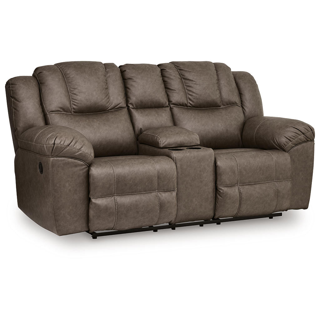 Lowilla Reclining Loveseat with Console Signature Design by Ashley® Living Room