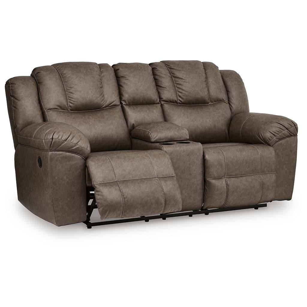 Lowilla Reclining Loveseat with Console Signature Design by Ashley® Living Room