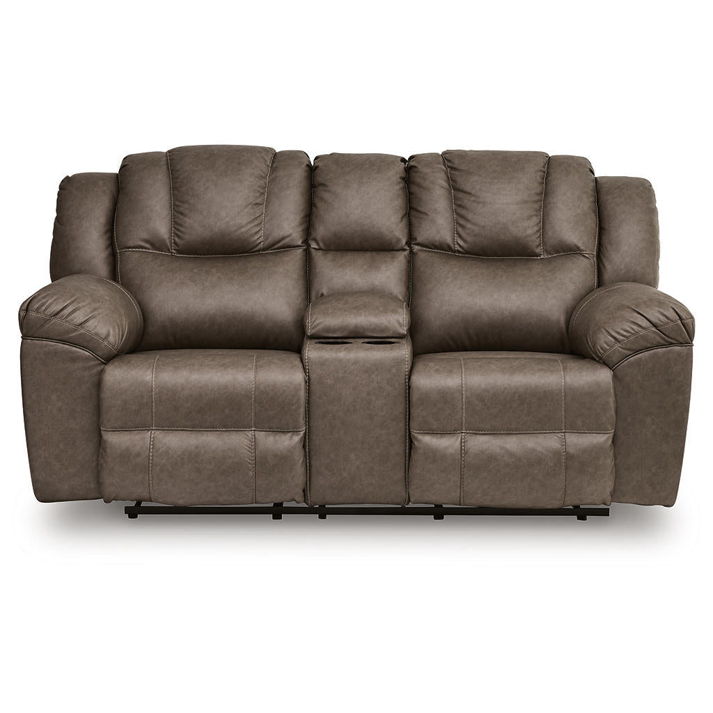 Lowilla Reclining Loveseat with Console Signature Design by Ashley® Living Room