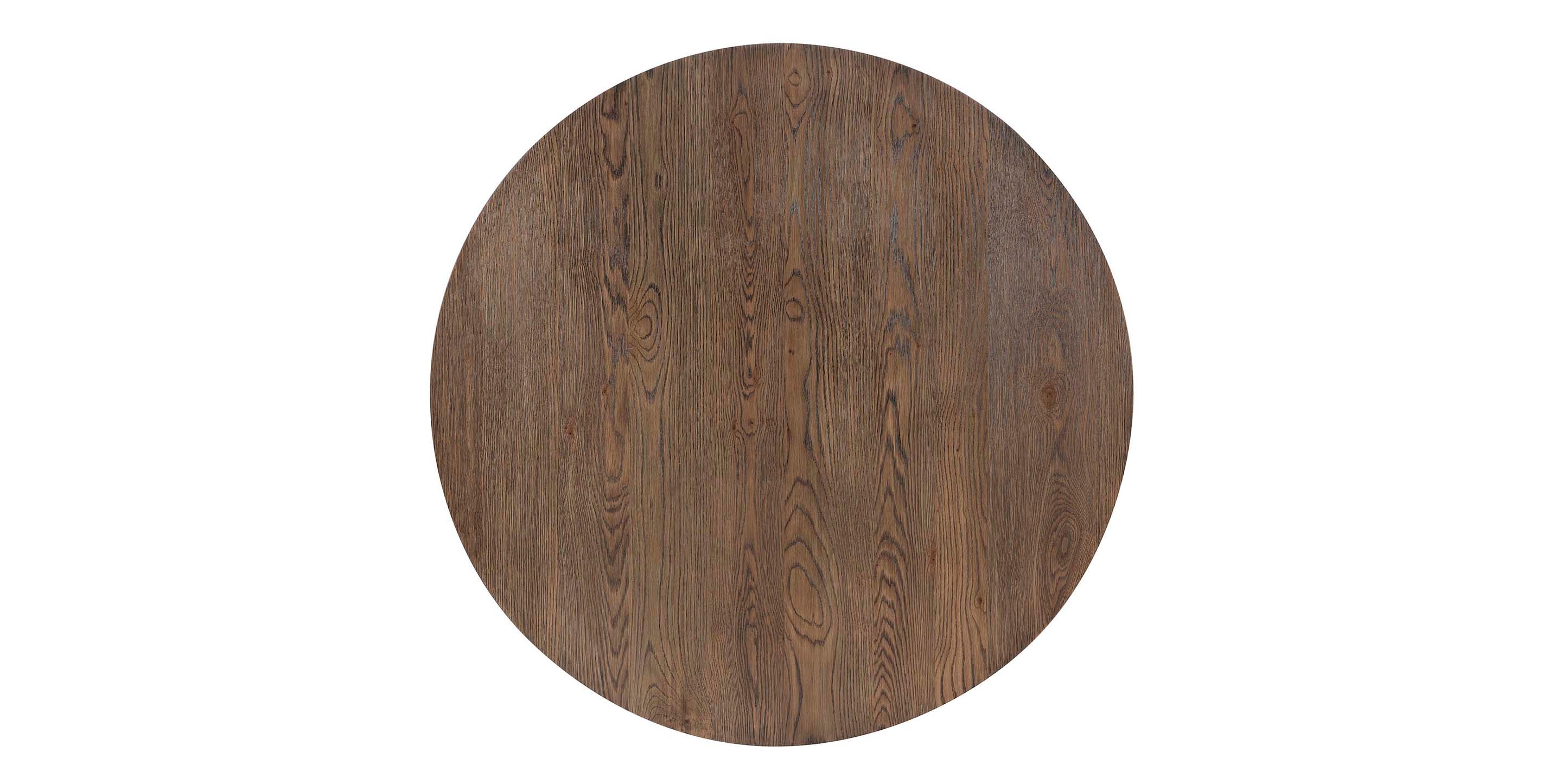 Bassett Reston 48-Inch Round Cocktail Table — Oak, Made in the USA