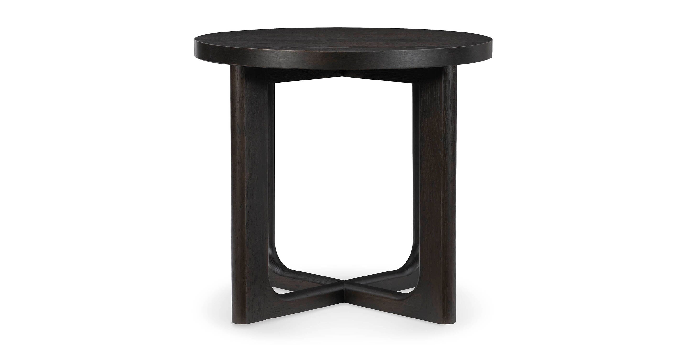 Bassett Reston Round End Table — Oak, Made to Order
