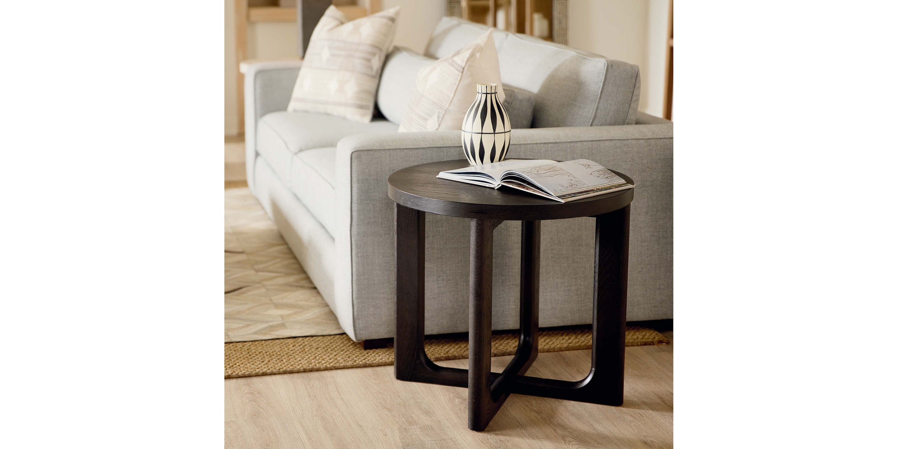 Reston Round End Table Bassett