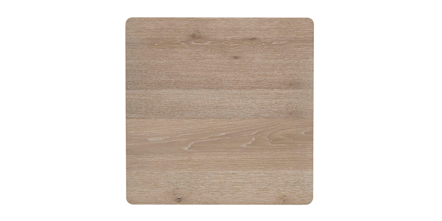 Bassett Reston Square End Table — Oak, Built in the USA