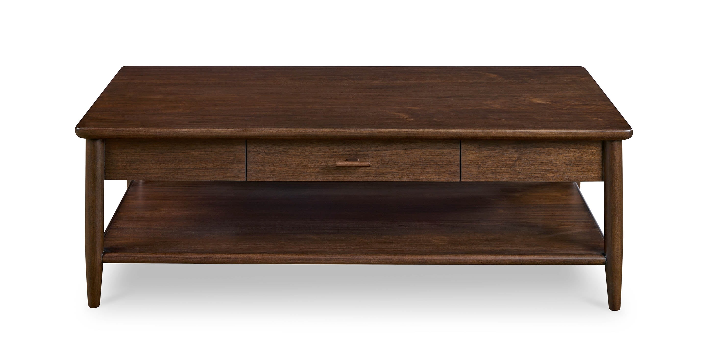 Bassett Copenhagen 52" Rectangle Cocktail Table — Walnut, Made in USA Bassett Coffee Table