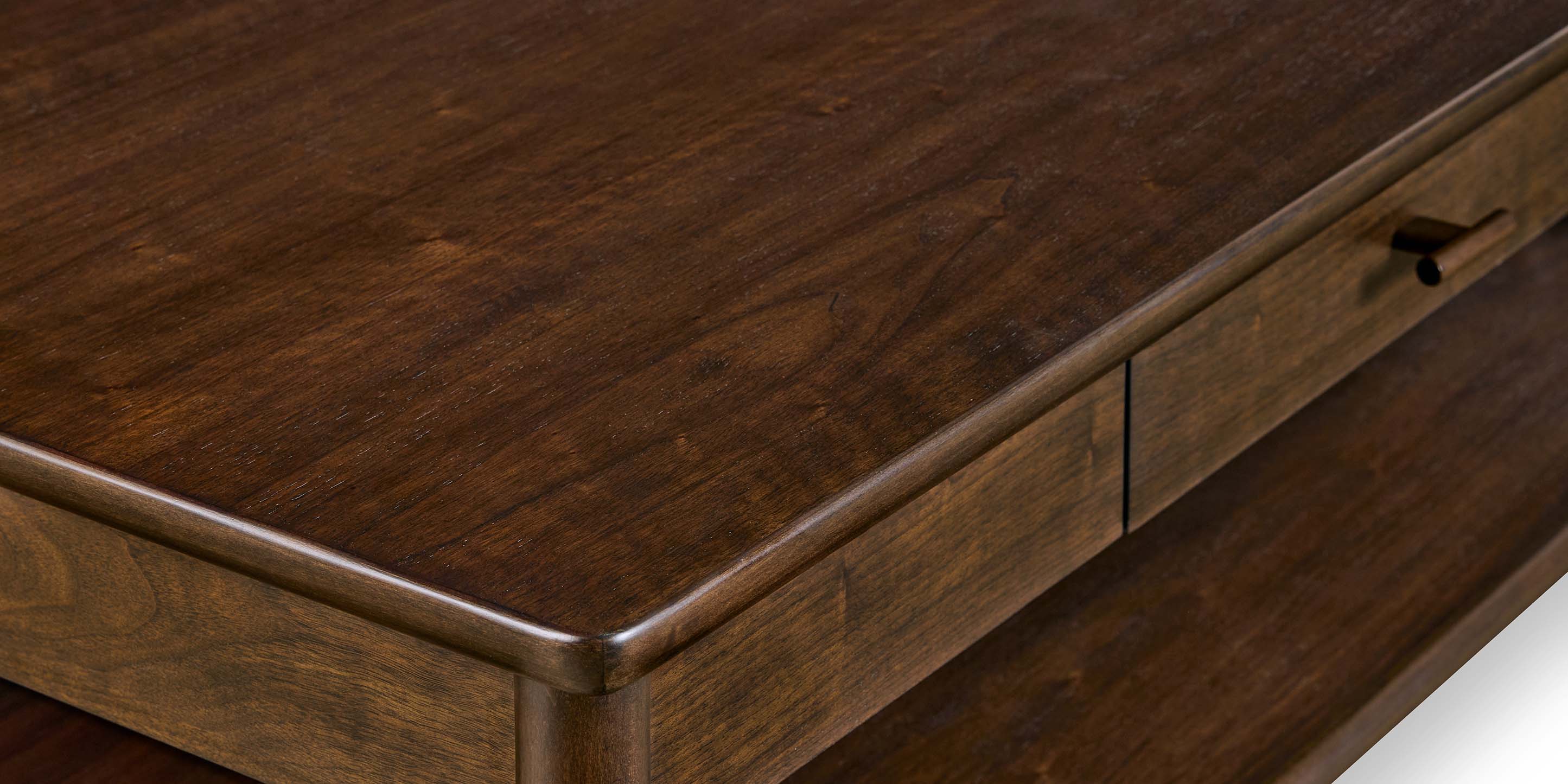 Bassett Copenhagen 52" Rectangle Cocktail Table — Walnut, Made in USA Bassett Coffee Table