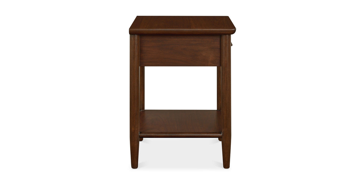 Bassett Copenhagen Square End Table — Walnut, Made in the USA Bassett End Table