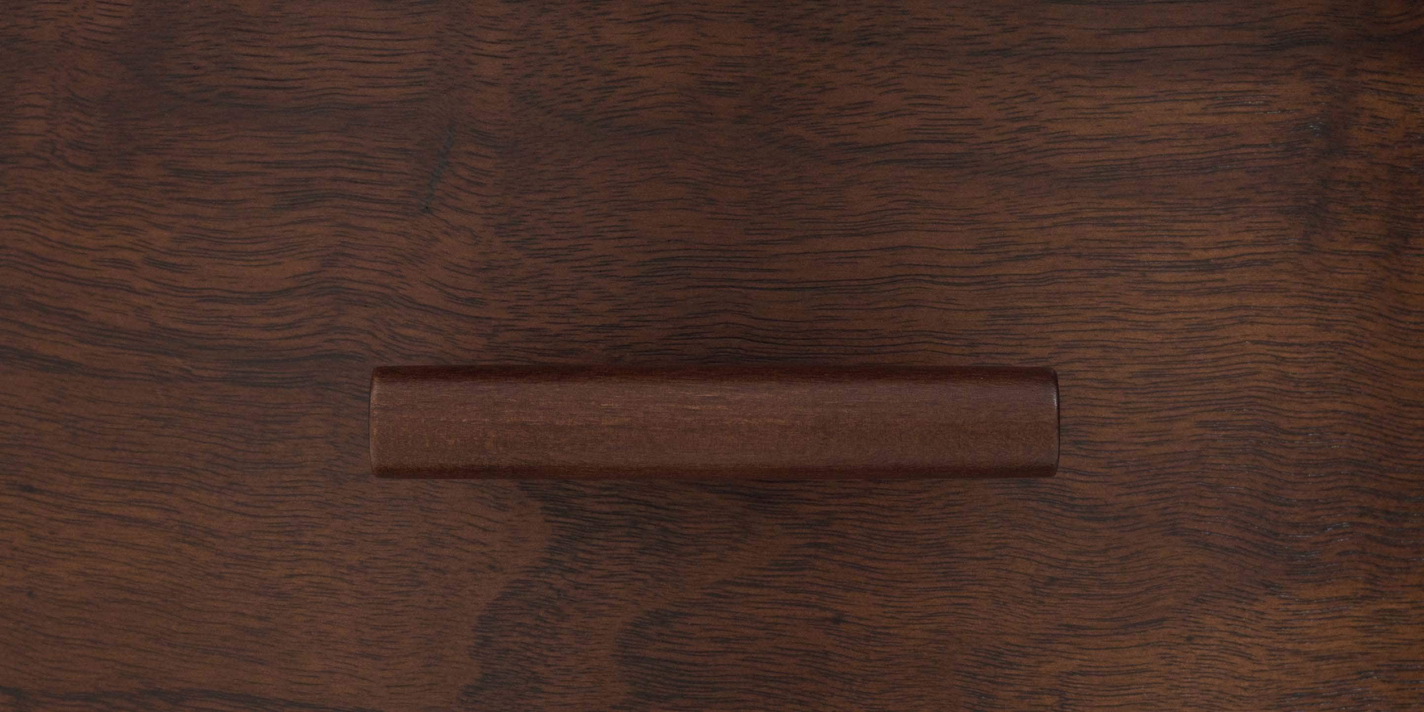 Bassett Copenhagen 24" Round End Table — Walnut, Danish Modern Bassett End Table