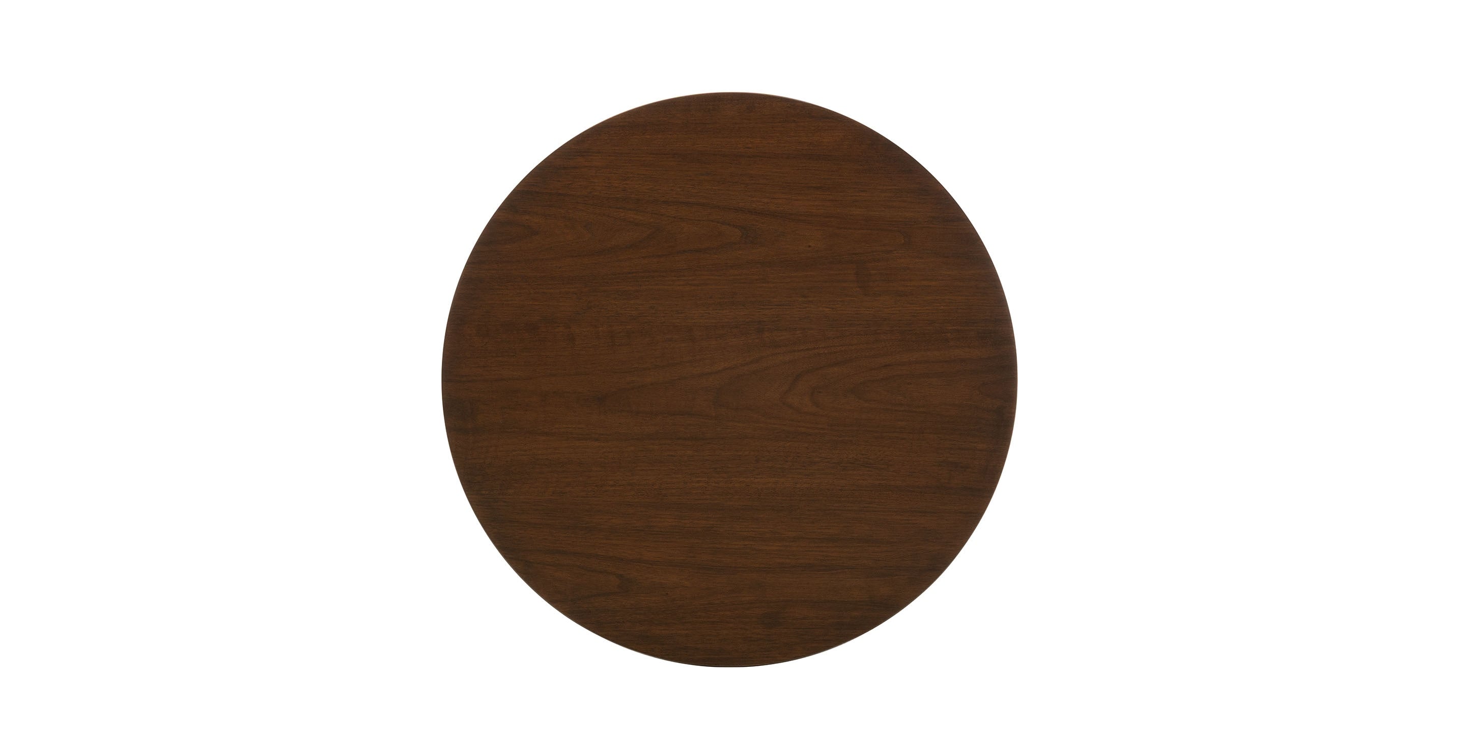 Bassett Copenhagen 24" Round End Table — Walnut, Danish Modern Bassett End Table