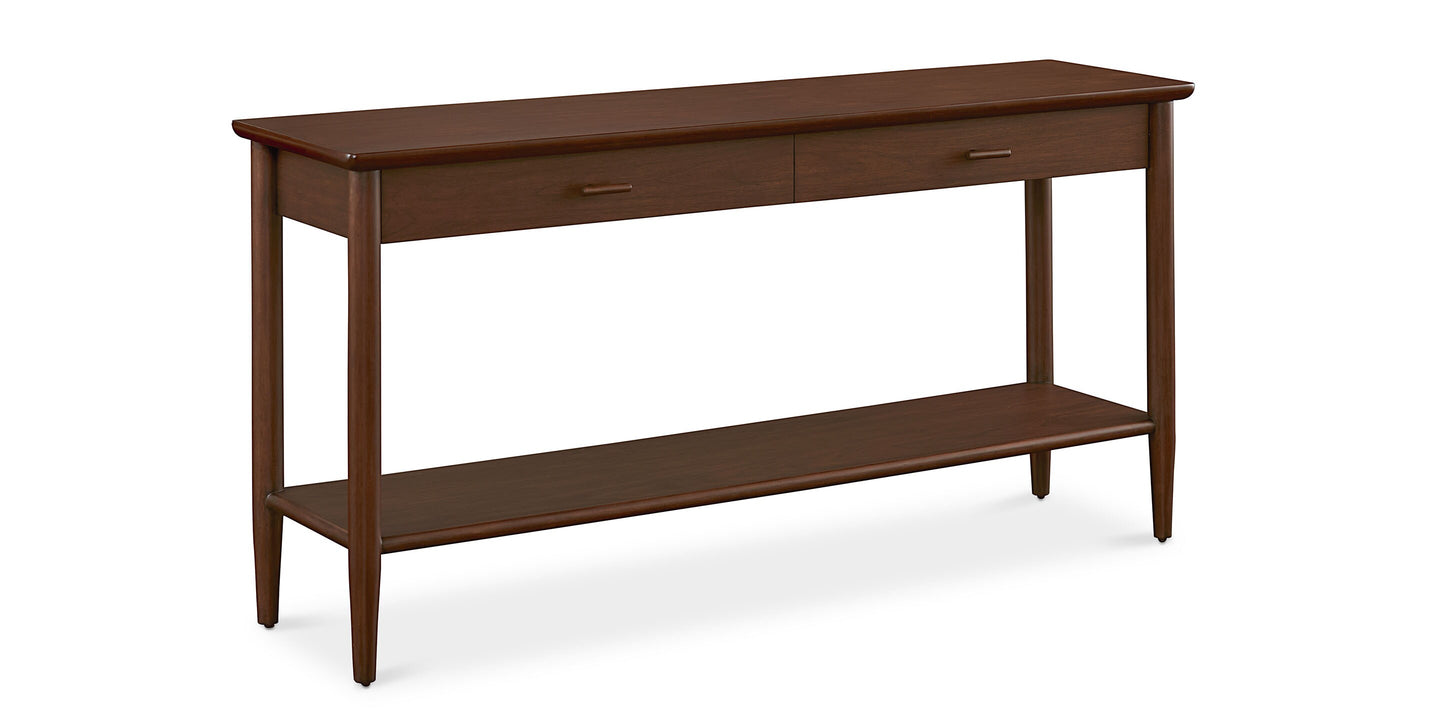 Bassett Copenhagen 72" Console Table — Walnut, Made in the USA Bassett Console Table