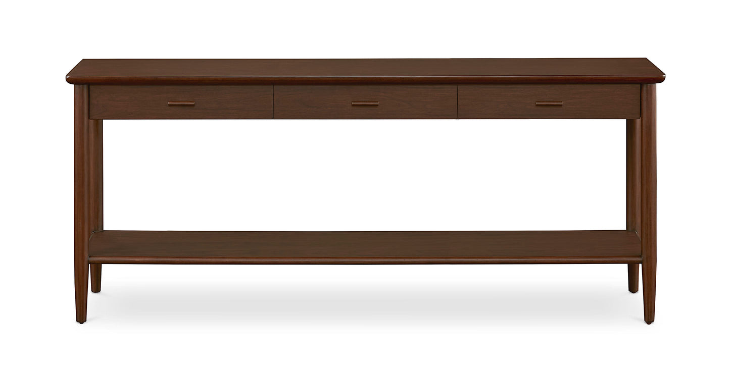 Bassett Copenhagen 72" Console Table — Walnut, Made in the USA Bassett Console Table