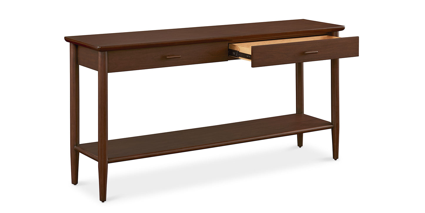 Bassett Copenhagen 72" Console Table — Walnut, Made in the USA Bassett Console Table