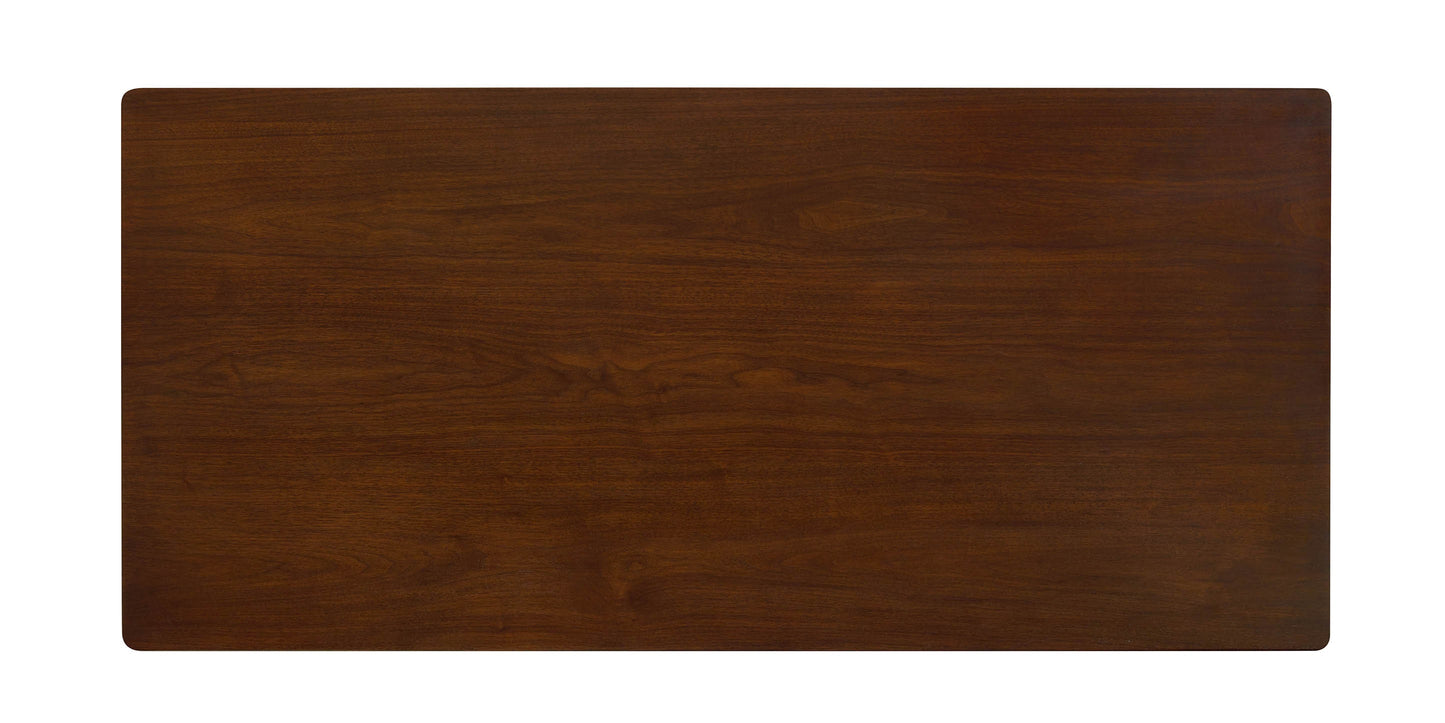 Bassett Copenhagen 60” Writing Desk — Walnut, Mid-Century Modern Bassett Desk