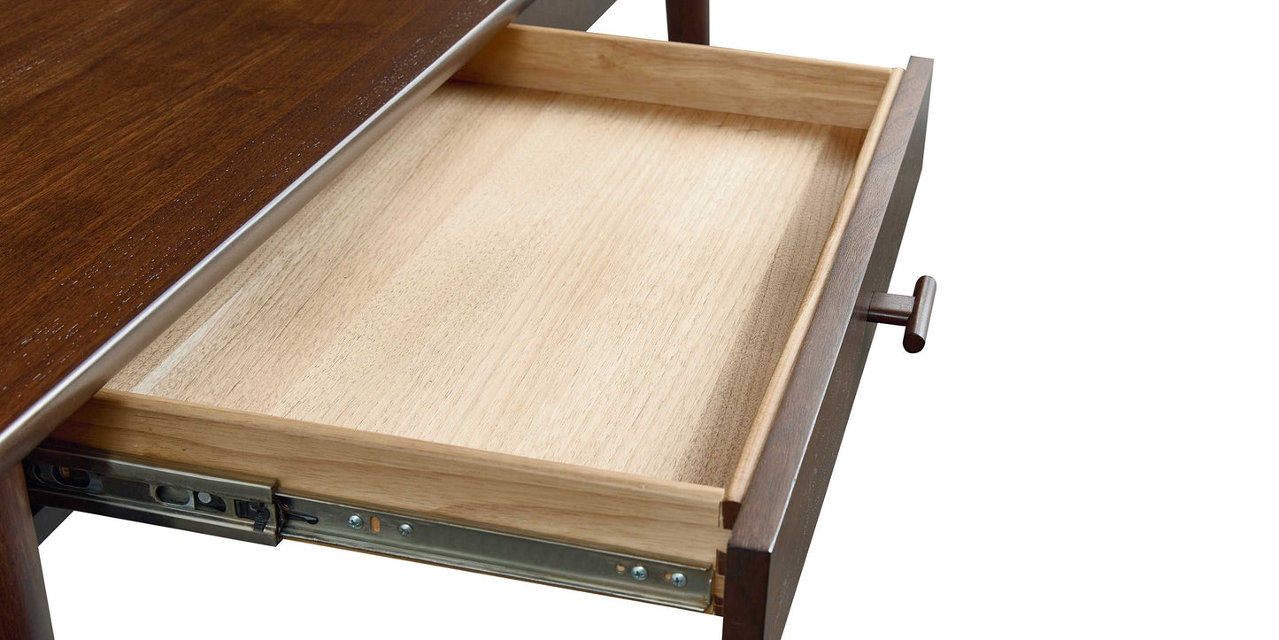 Bassett Copenhagen 60” Writing Desk — Walnut, Mid-Century Modern Bassett Desk