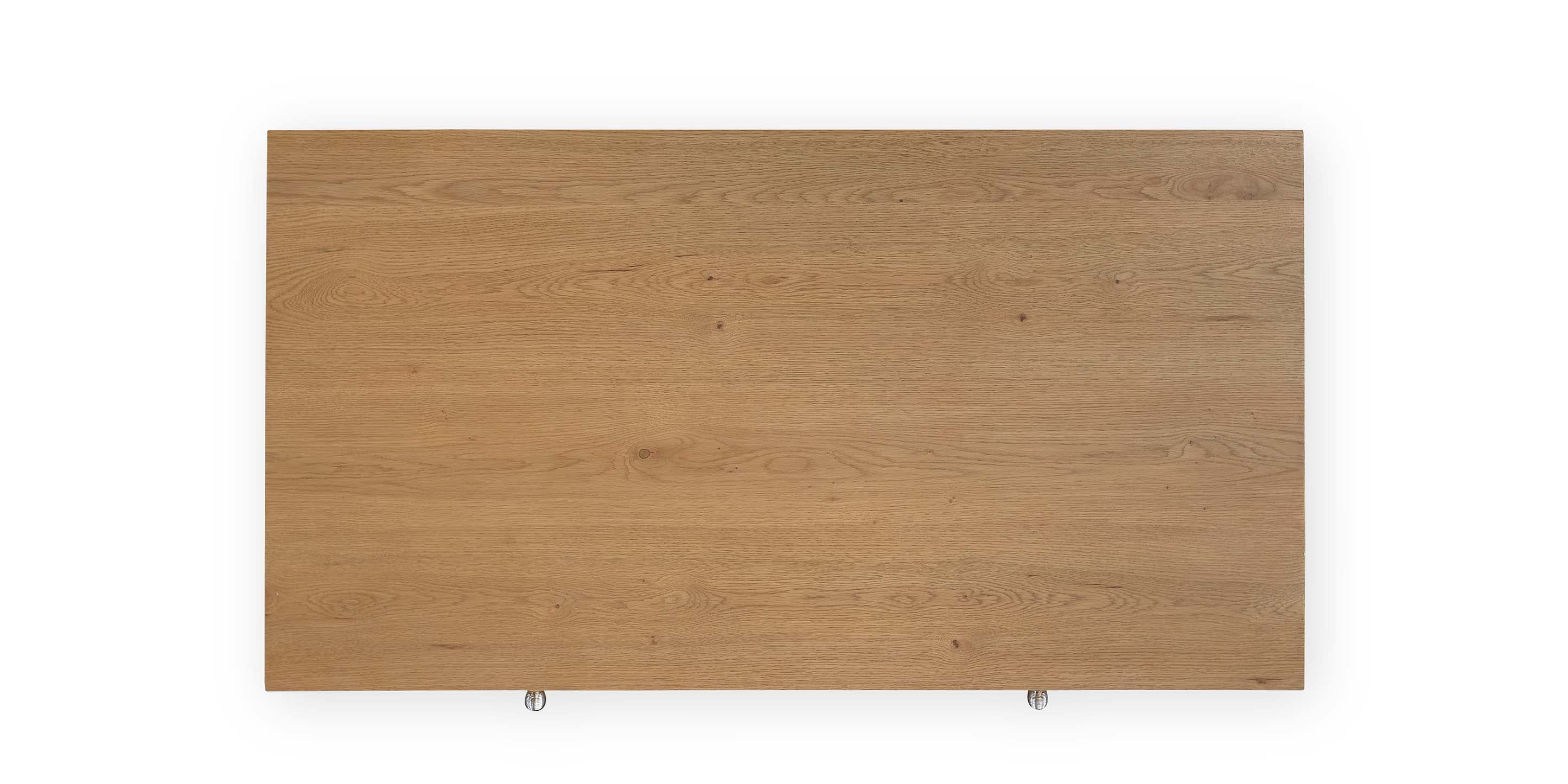Bassett Newbury Ribbed Drawer Cocktail Table — Natural White Oak — Natural finish