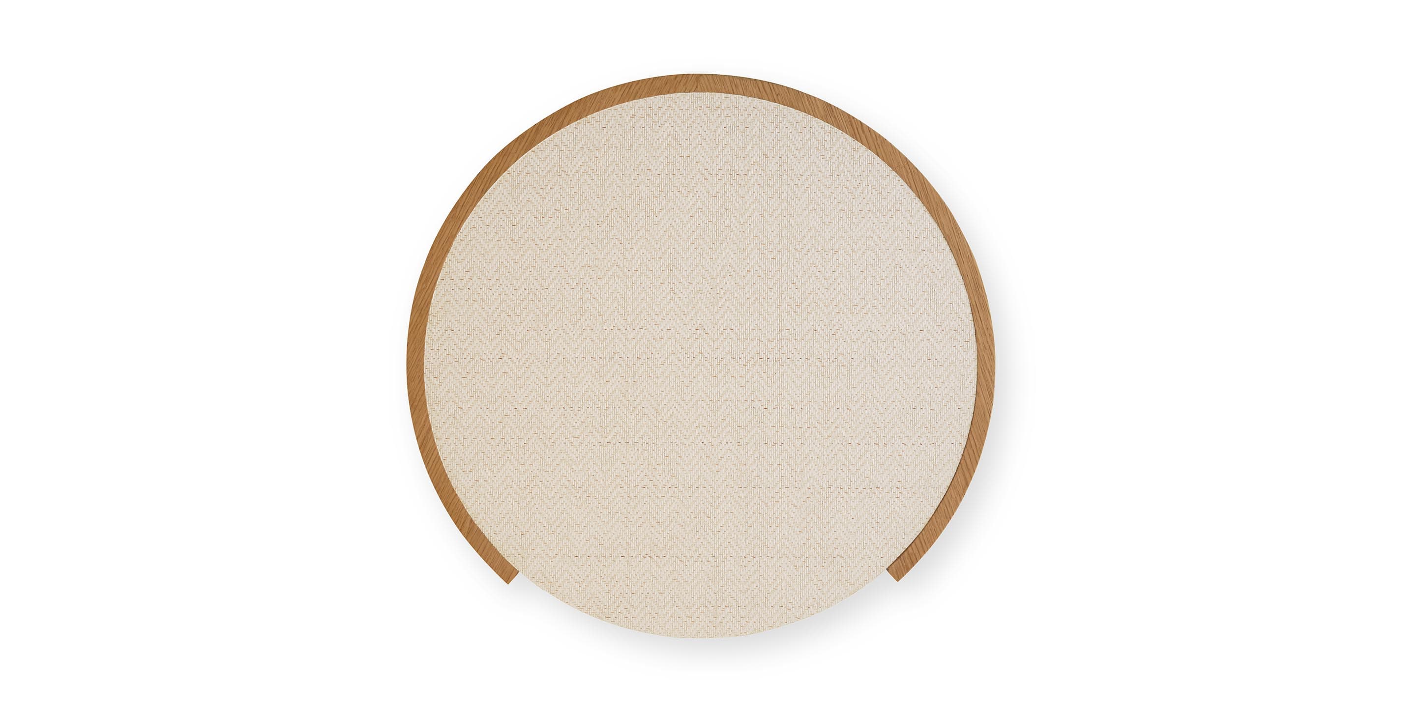 Bassett Newbury Round End Table — Circular Detail, Made in USA Bassett End Table