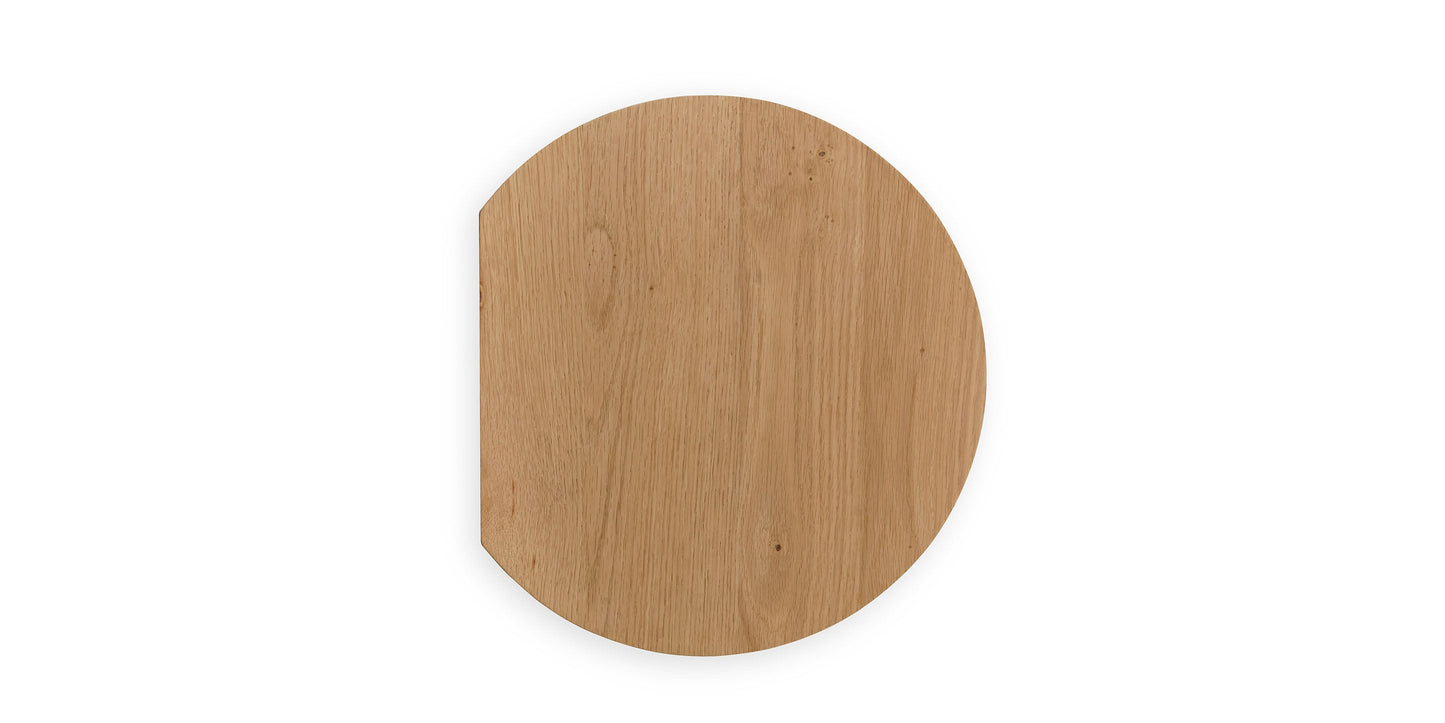 Bassett Newbury Spot Tier Side Table — Two Tiers, Made in the USA — Natural finish