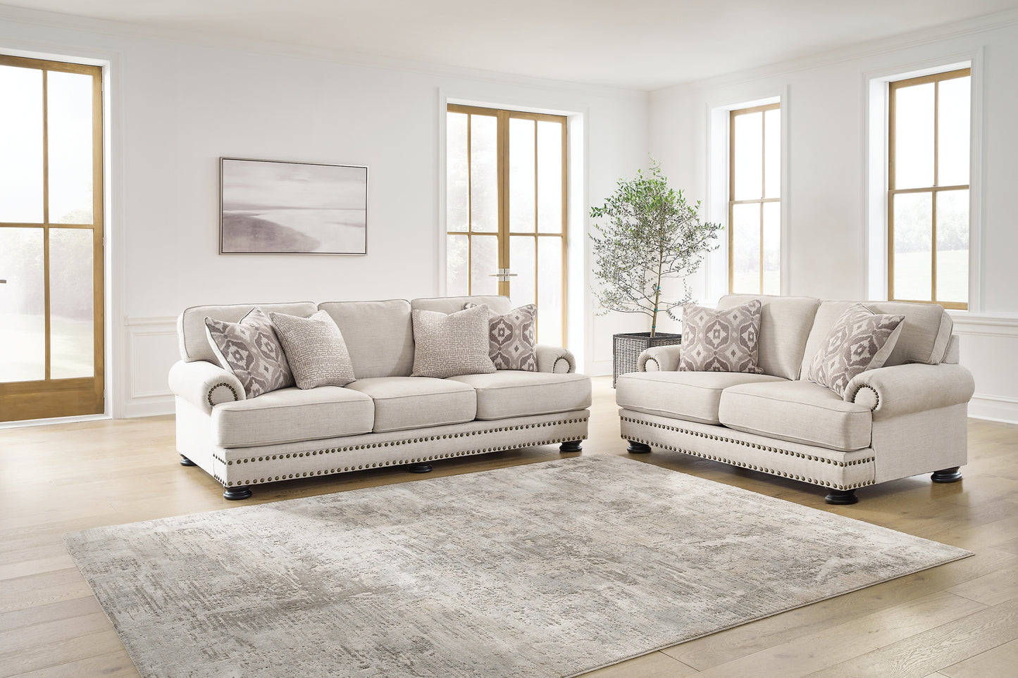 Merrimore Sofa, Loveseat, Oversized Chair and Ottoman