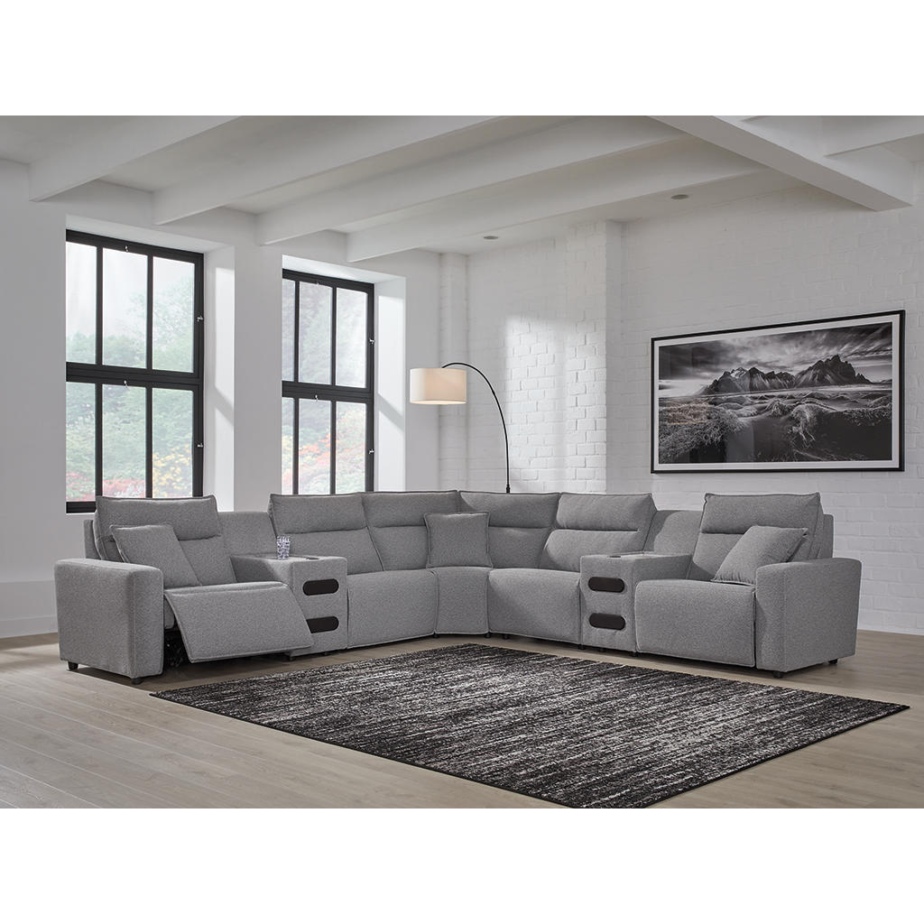 ModMax II 7-Piece Power Reclining Sectional with Audio Consoles Signature Design by Ashley® Living Room